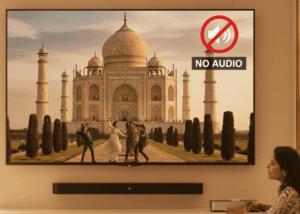 no sound in tv representational image